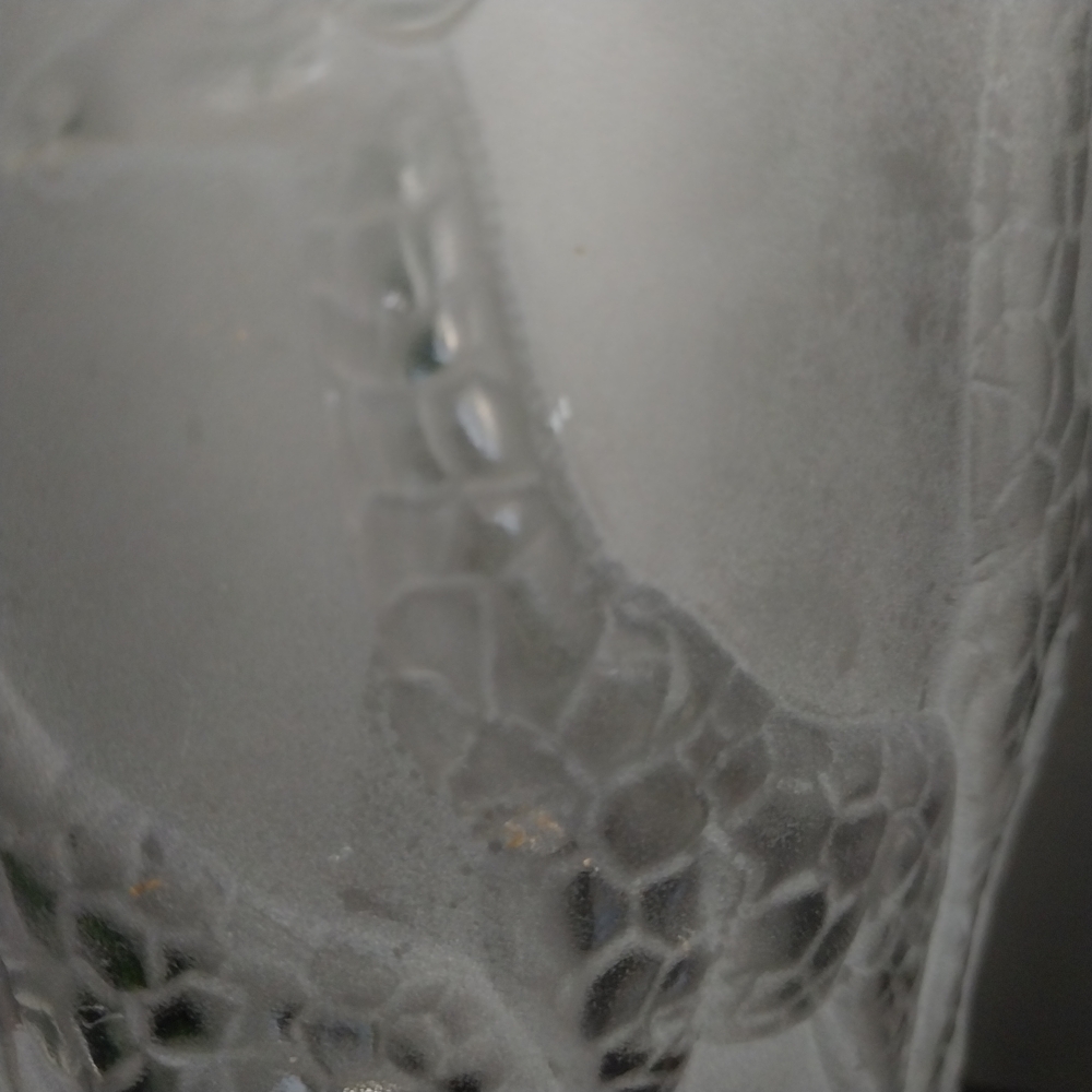 Nachtmann Crystal Glass SAFARI LINE Giraffe Vase 3D Frosted And Clear - Picture 11 of 11